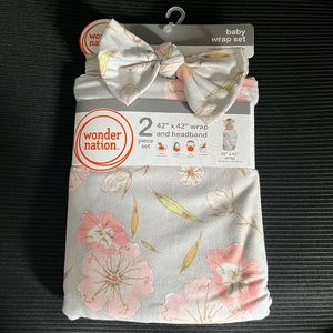 Floral Baby Wrap Set